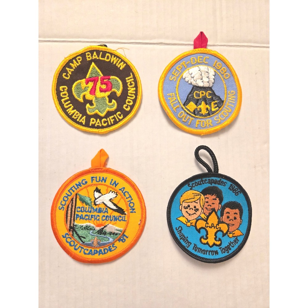 Boy Scouts of America Vintage Patches: Lot of 4 Medium